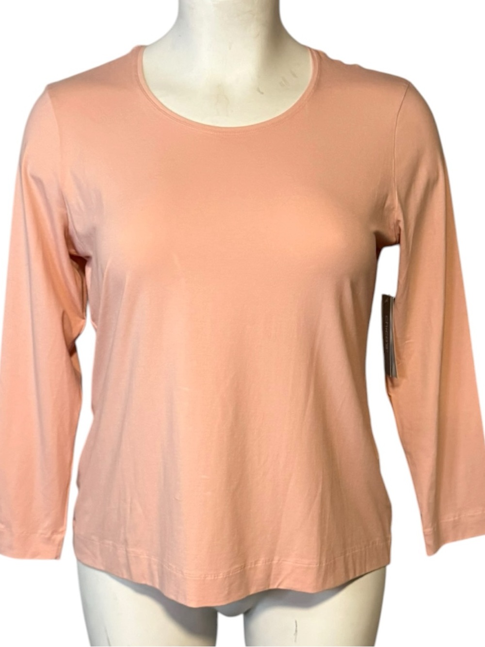 NWT Chico’s Touch of Cool Long Sleeve Tee Mellow Rose Size 3 XL